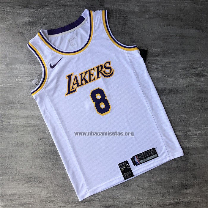 Camiseta Los Angeles Lakers Kobe Bryant NO 8 Association 2018 Blanco